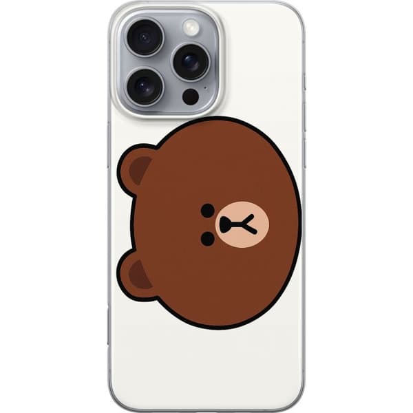 Apple iPhone 16 Pro Max Gennemsigtig cover line friends brown