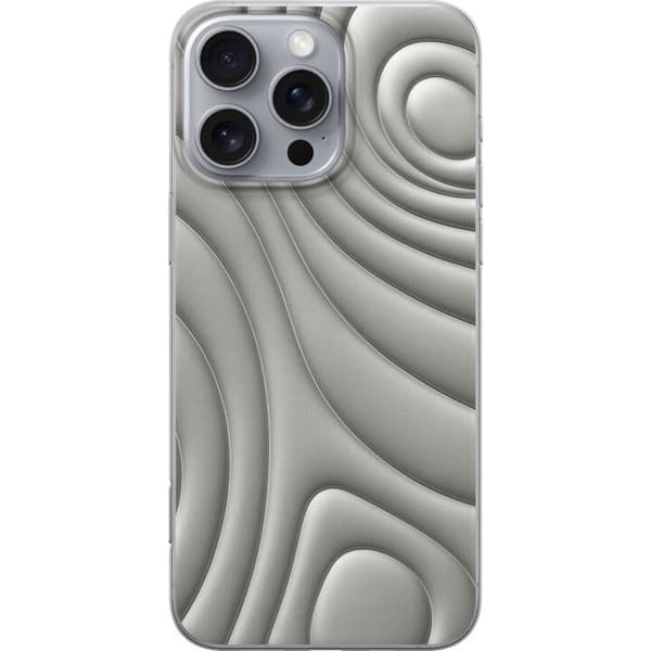 Apple iPhone 16 Pro Max Läpinäkyvä kuori Hopea-aallot