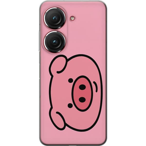 Asus Zenfone 9 Genomskinligt Skal Kawaii Piggy