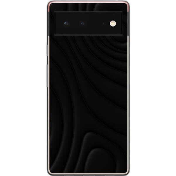 Google Pixel 6 Genomskinligt Skal Black Waves