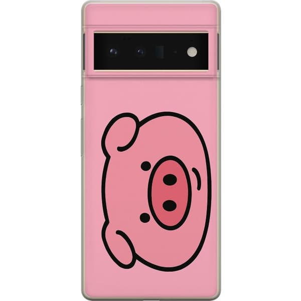 Google Pixel 6 Pro Läpinäkyvä kuori Kawaii Piggy
