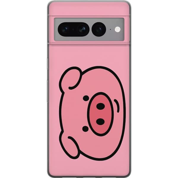Google Pixel 7 Pro Gjennomsiktig deksel Kawaii Piggy