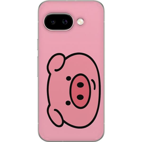 Google Pixel 9a Gjennomsiktig deksel Kawaii Piggy
