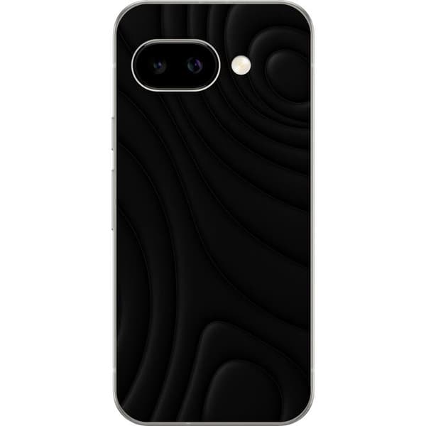 Google Pixel 9a Gennemsigtig cover Sorte Bølger