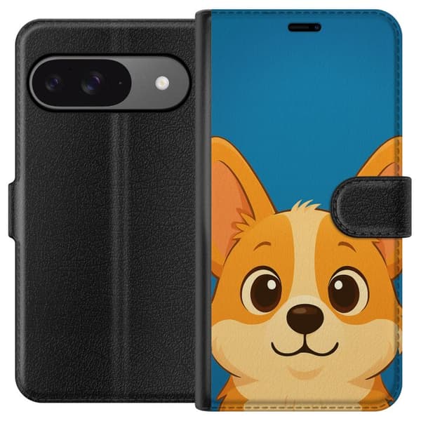 Google Pixel 9 Pro Lompakkokotelo Hello Corgi