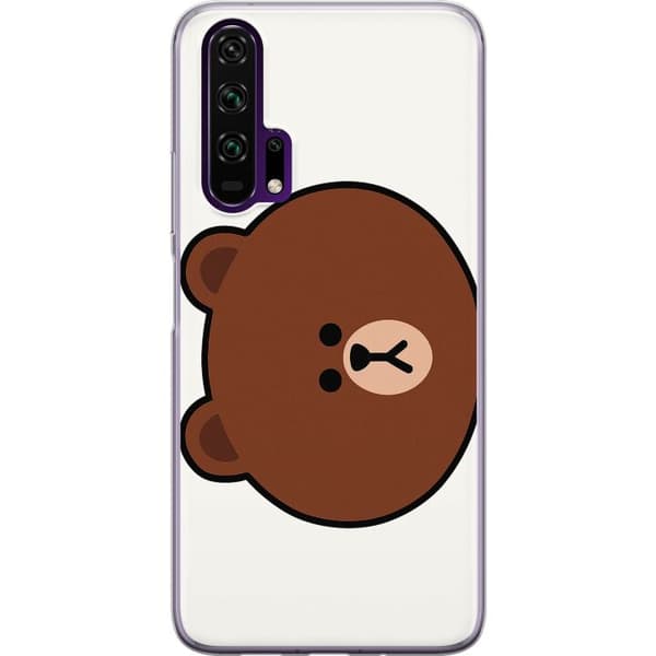 Honor 20 Pro Läpinäkyvä kuori line friends brown