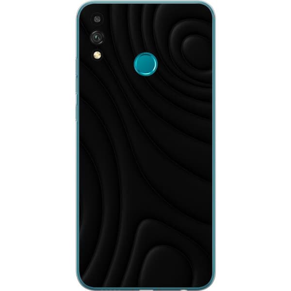 Honor 9X Lite Läpinäkyvä kuori Tummat Aallot