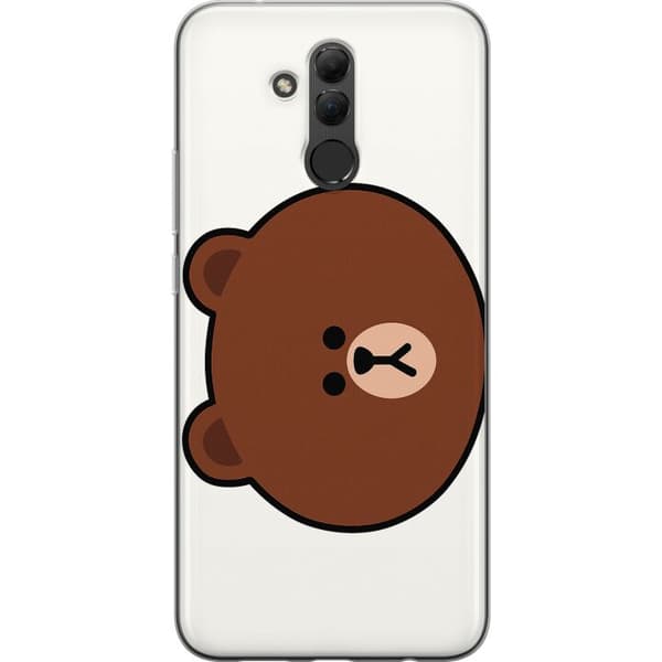 Huawei Mate 20 lite Gjennomsiktig deksel line friends brown
