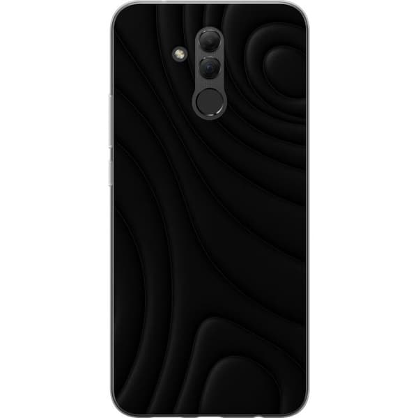 Huawei Mate 20 lite Gjennomsiktig deksel Svarte Bølger