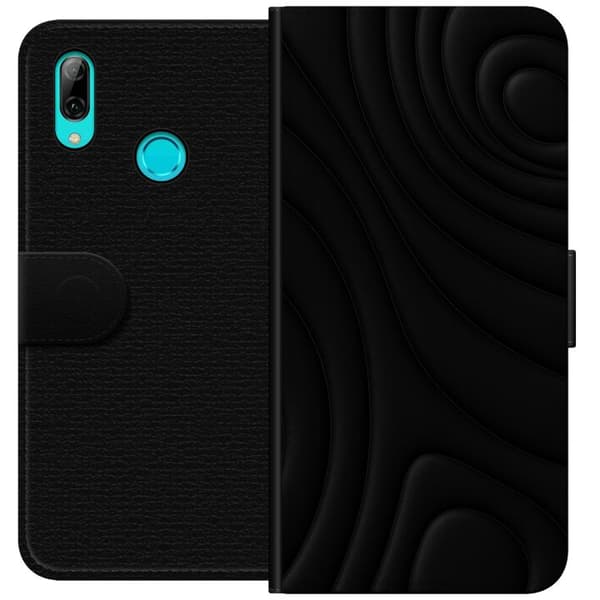 Huawei P smart 2019 Plånboksfodral Black Waves