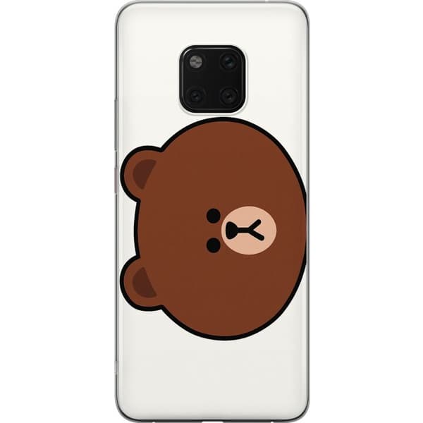 Huawei Mate 20 Pro Läpinäkyvä kuori line friends brown