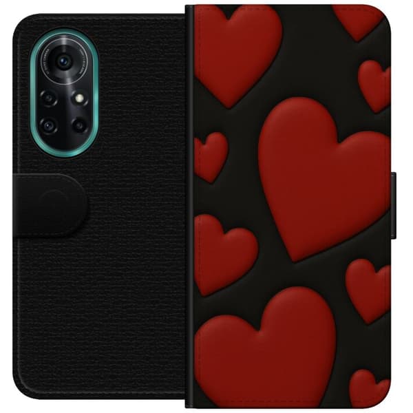 Huawei nova 8 Pro Plånboksfodral Red Velvet Hearts