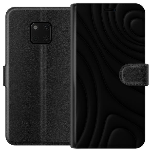Huawei Mate 20 Pro Tegnebogsetui Sorte Bølger