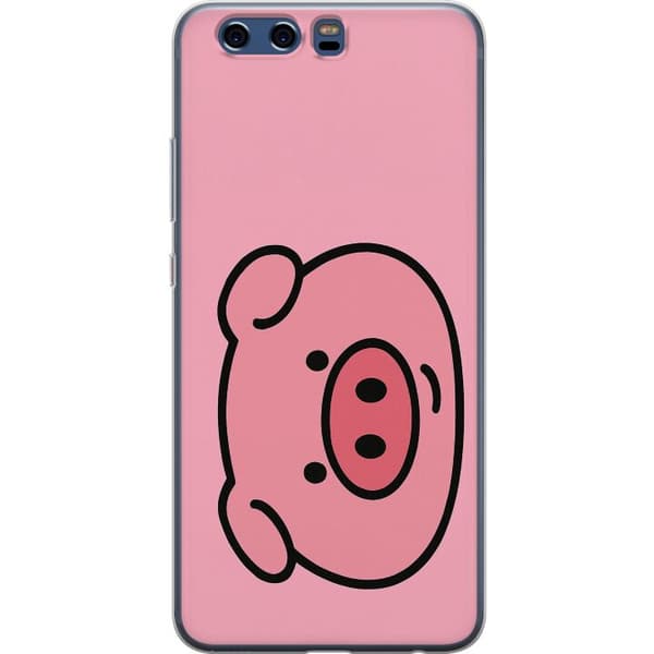 Huawei P10 Läpinäkyvä kuori Kawaii Piggy