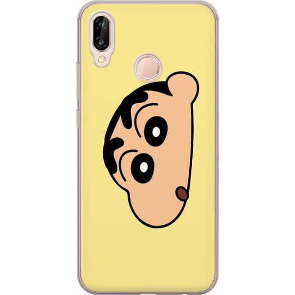 Huawei P20 lite Gjennomsiktig deksel Peeking Shinchan