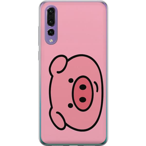 Huawei P20 Pro Läpinäkyvä kuori Kawaii Piggy