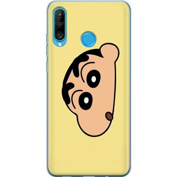 Huawei P30 lite Gjennomsiktig deksel Peeking Shinchan