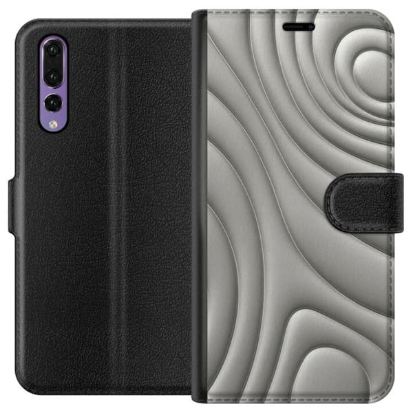 Huawei P20 Pro Tegnebogsetui Sølvbølger