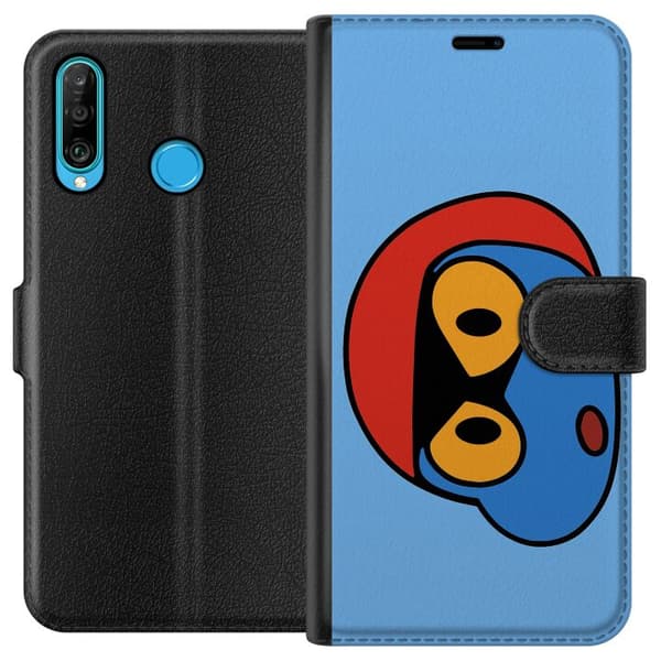 Huawei P30 lite Lommeboketui Bold Bot Head