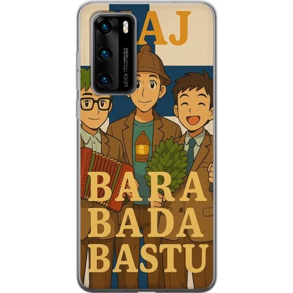 Huawei P40 Gjennomsiktig deksel Bare ta en badstu KAJ