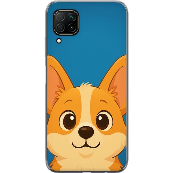 Huawei P40 lite Gjennomsiktig deksel Hello Corgi