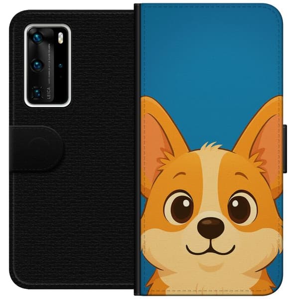 Huawei P40 Pro Plånboksfodral Hello Corgi