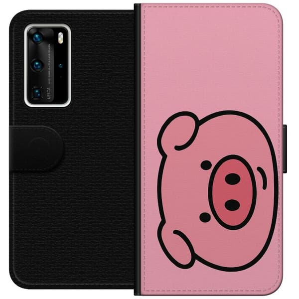 Huawei P40 Pro Lommeboketui Kawaii Piggy
