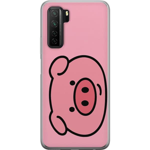 Huawei P40 lite 5G Gennemsigtig cover Kawaii Piggy