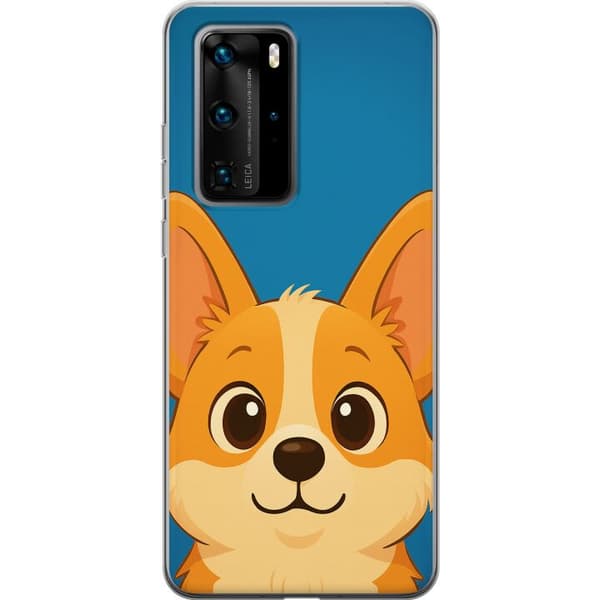 Huawei P40 Pro Gennemsigtig cover Hello Corgi