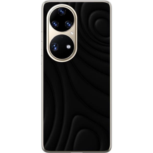 Huawei P50 Pro Läpinäkyvä kuori Tummat Aallot
