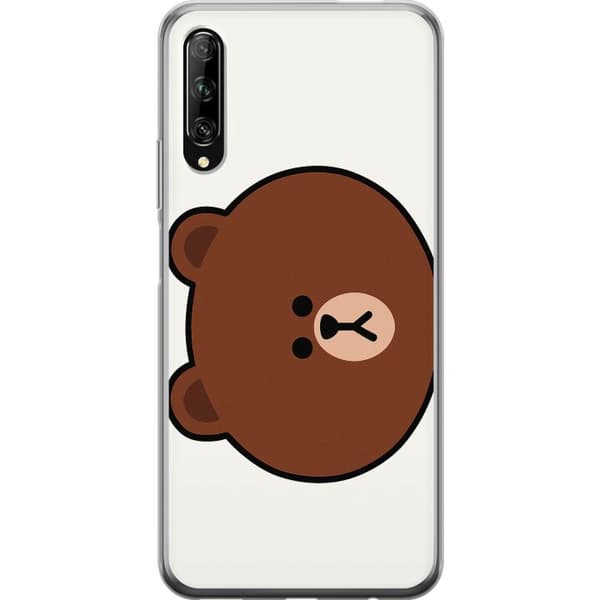 Huawei P smart Pro 2019 Genomskinligt Skal line friends brown