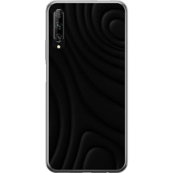 Huawei P smart Pro 2019 Läpinäkyvä kuori Tummat Aallot