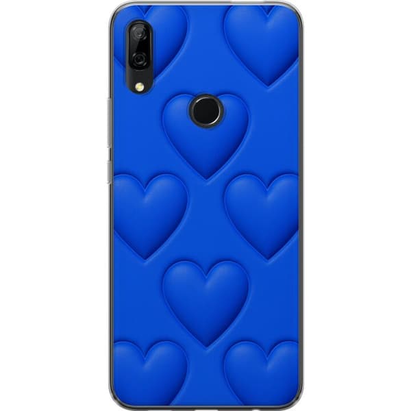 Huawei P Smart Z Läpinäkyvä kuori Siniset Sydämet