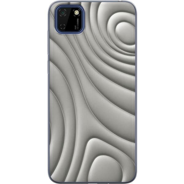 Huawei Y5p Gennemsigtig cover Sølvbølger