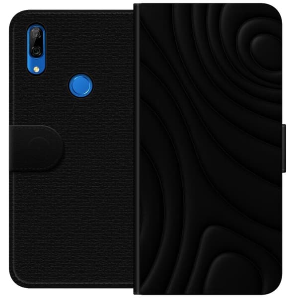 Huawei P Smart Z Lommeboketui Svarte Bølger