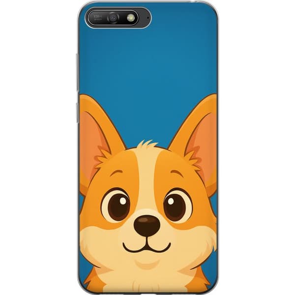 Huawei Y6 (2018) Gennemsigtig cover Hello Corgi