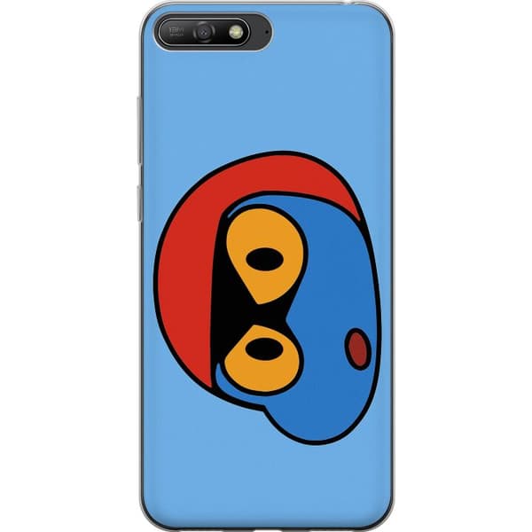 Huawei Y6 (2018) Gennemsigtig cover Bold Bot Head