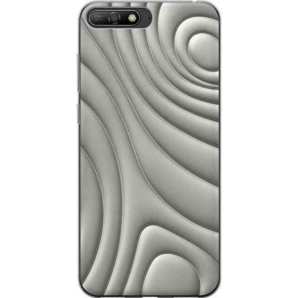 Huawei Y6 (2018) Läpinäkyvä kuori Hopea-aallot