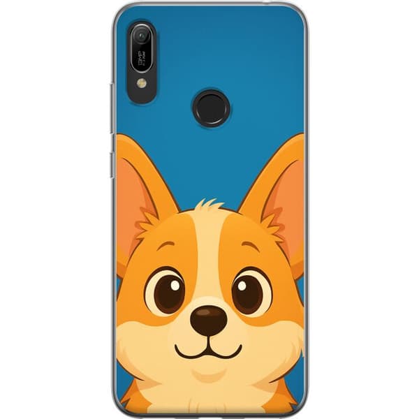 Huawei Y6 (2019) Läpinäkyvä kuori Hello Corgi