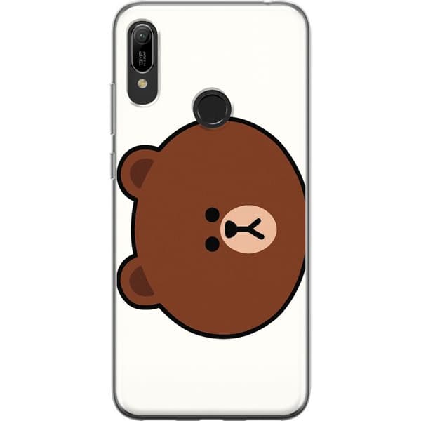 Huawei Y6 (2019) Läpinäkyvä kuori line friends brown