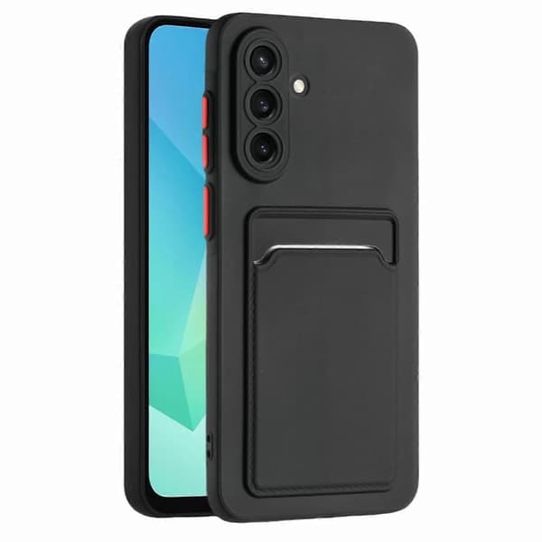 Samsung Galaxy A56 skal mobilskal korthållare slot svart