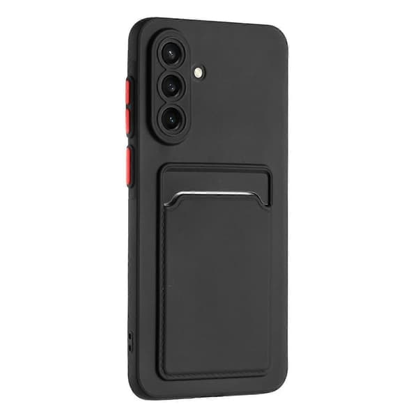 Samsung Galaxy A56 skal mobilskal korthållare slot svart