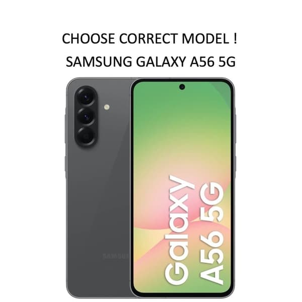 Samsung Galaxy A56 skal mobilskal korthållare slot svart