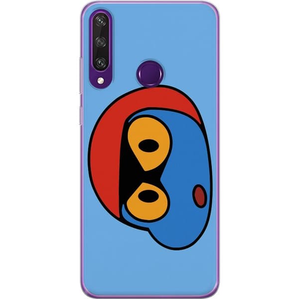 Huawei Y6p Läpinäkyvä kuori Bold Bot Head