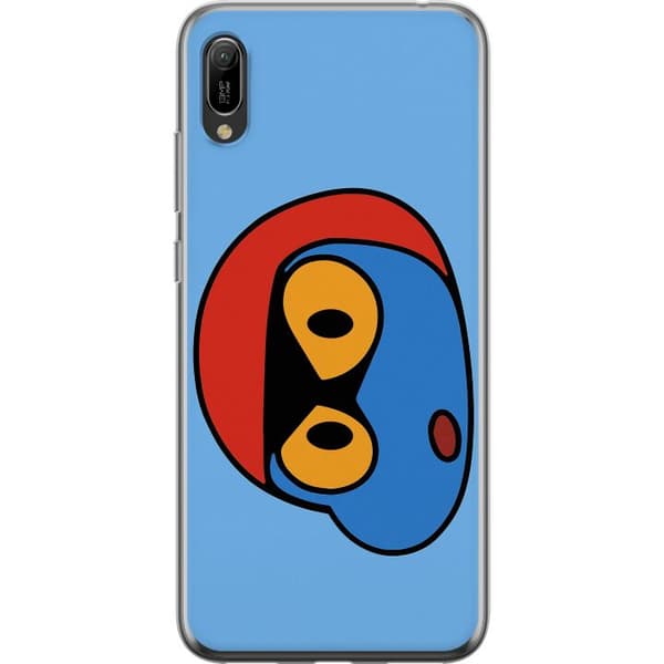 Huawei Y6 Pro (2019) Gennemsigtig cover Bold Bot Head