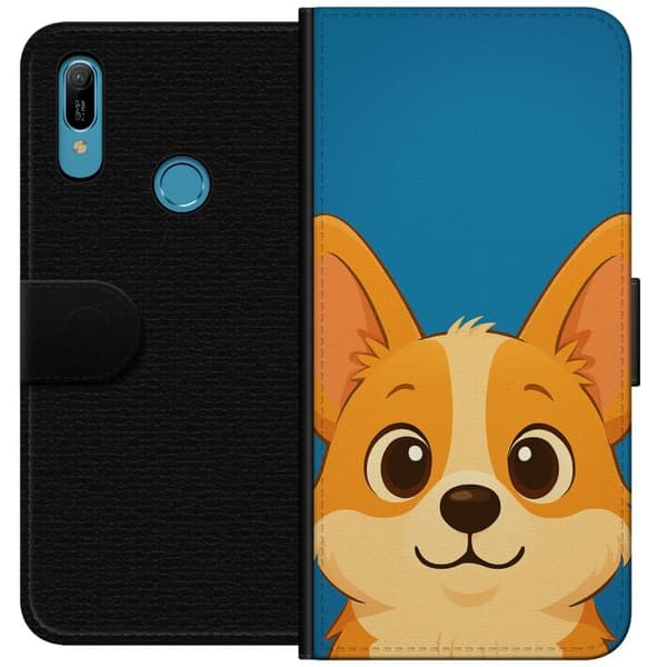 Huawei Y6 (2019) Lompakkokotelo Hello Corgi