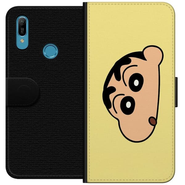 Huawei Y6 (2019) Plånboksfodral Peeking Shinchan