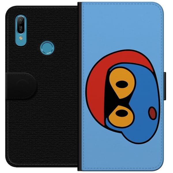 Huawei Y6 (2019) Tegnebogsetui Bold Bot Head