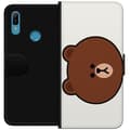 Miniatyrbillede 1 af 3: Huawei Y6 (2019) Tegnebogsetui line friends brown