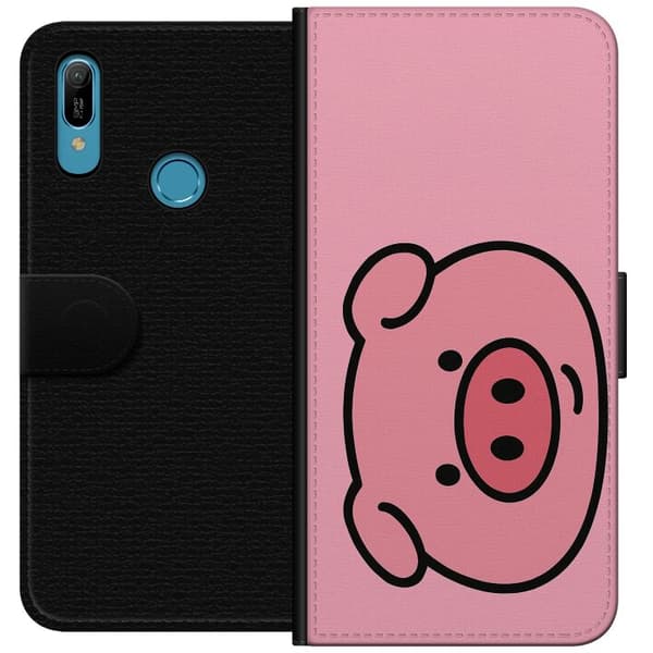 Huawei Y6 (2019) Tegnebogsetui Kawaii Piggy